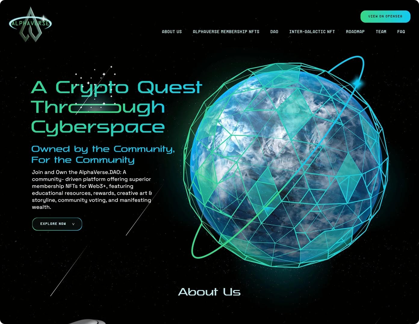 AlphaVerse Home Page